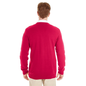 Harriton Men's Pilbloc™ V-Neck Button Cardigan Sweater