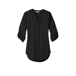 Port Authority Women's 3/4-Sleeve Tunic Blouse.