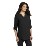 Port Authority Women's 3/4-Sleeve Tunic Blouse.