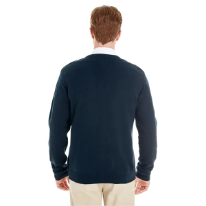 Harriton Men's Pilbloc™ V-Neck Button Cardigan Sweater